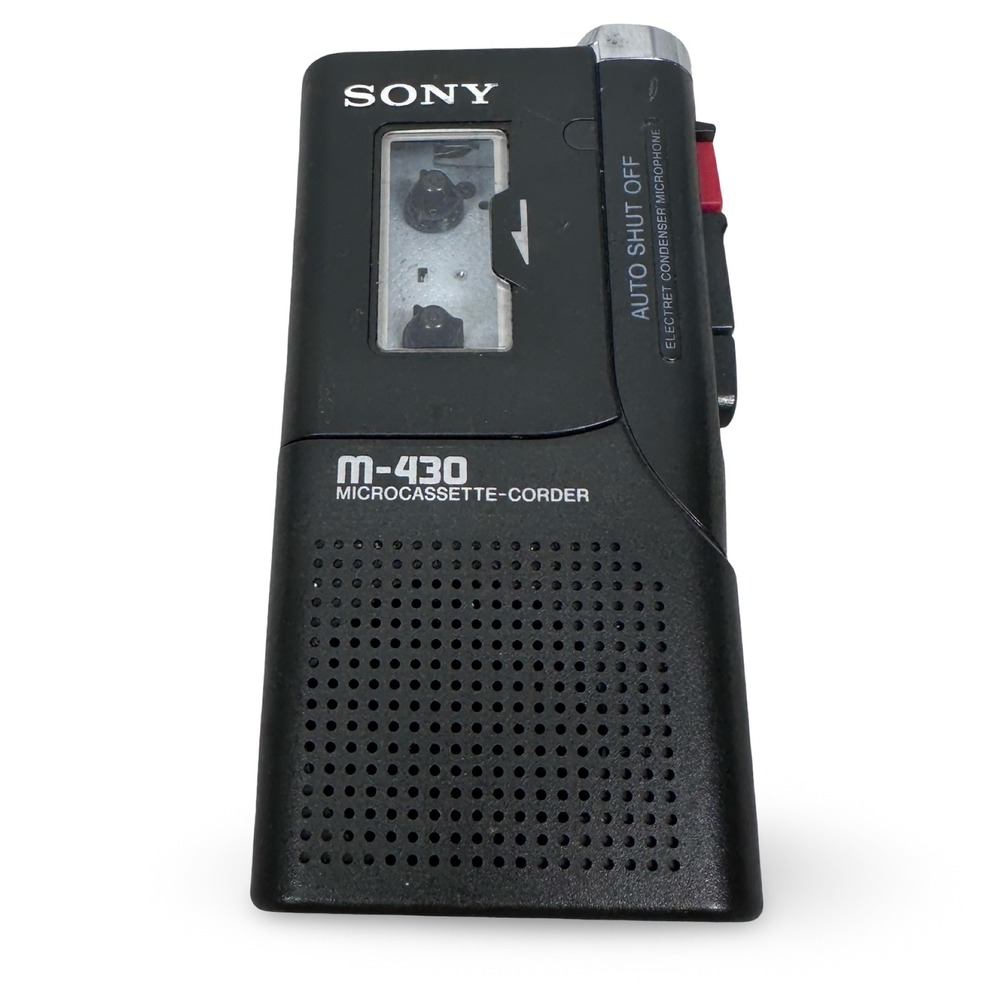Sony M-430 Microcassette-Corder Handheld Voice Recorder FOR PARTS OR‎ REPAIR